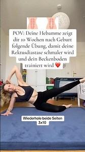 Rückbildung Woche 10 #rückbildung #beckenboden #beckenbodentraining #rektusdiastase #fitness