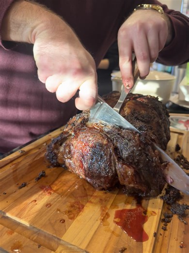 Another year another Christmas Roast! #christmas #holidays #smallbusiness #butcher #primerib #beef #foodtiktok
