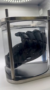 Not haunted❌, just hydrated!💧🦾😁 oh just our HeroPRO passing it’s waterproof test with flying colours! #HeroPRO #waterproof #tech #testing #upgrades | Open Bionics