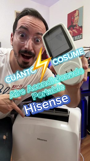 Cuanta energía ⚡️ consume el aire acondicionado portable ❄️ #hisense | aire acondicionador portátil