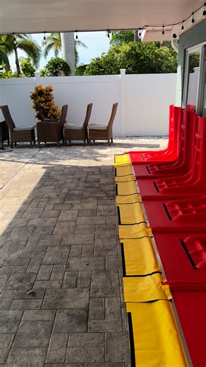 We were happy to help protect another beautiful waterfront home! 🌊🏡 Our SurgeBlock flood barriers are reusable, connectable, and easy to set up in just minutes—no tools or permanent installation required. Whether it’s your lanai, garage, or entryways, we can cover any size with next-day delivery available in Clearwater and the surrounding area. Message us today for a free quote or set up a time to see the barriers in person at our Clearwater location. 👉 Protect your home before the next storm