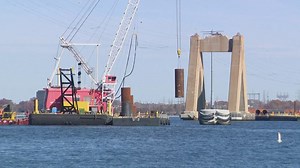 Construction underway to rebuild Francis Scott Key Bridge after 2023 cargo ship collision