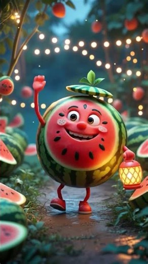 Watermelon Dancing Video 🍉 | Cutest Fruit Dance Ever!#shorts