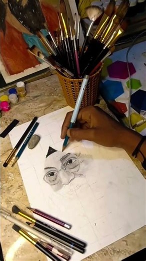 Hyper Real Stick Sketch 😱 | Can You Believe This? #art #shorts #hyperrealistic #drawing