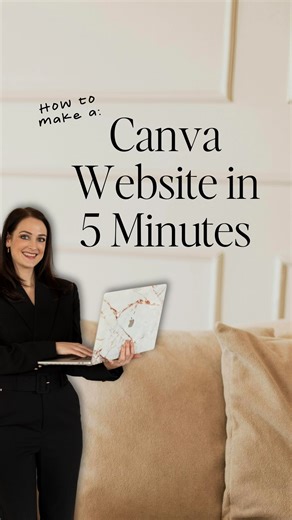 Lynn Noppen | Canva expert on Instagram: "Here’s the step-by-step👇🏼 01. Log into my Sought After Studio template library and pick a pre-designed Canva website template. 02. Customize it to match your brand vibe; fonts, colors, layout… make it ‘you’. 03. Swap the text, drag-and-drop your photos + videos, and add links to your digital products, contact form, blog, booking page… whatever you need. 04. Preview on desktop + mobile (because your audience is scrolling everywhere. And yes, all my temp