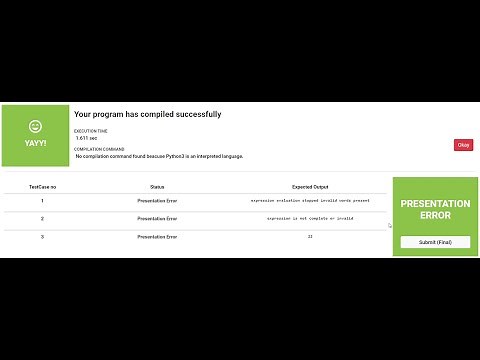TCS CodeVita Presentation Error Solved. Reason and Fix.