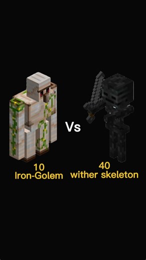 10 Iron Golems vs 40 Wither Skeletons – Insane Minecraft Mob Battle #technogamerz