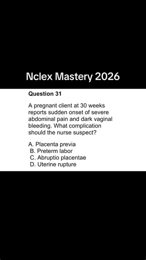 Nclex mastery 2026 | Nclex made easy 91 #fyp #nclex #nursingstudent #educacion #practice