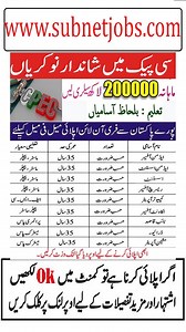 Apply Link 👇👇👇 https://www.subnetjobs.com/2025/05/china-pakistan-economic-corridor-cpec.html #cpec #chinapakistanfriendship #jobsinpakistan #governmentjobs ♥♥♥♥ Thanks For Watching ♥♥♥♥ | Subnet Jobs