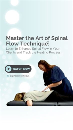 This is Bess, our head trainer at our latest 7-day immersive, teaching how to see and track Spinal Flow. Spinal Flow can be large and it can also be so small that it is barely visible. Both are perfect and will create massive healing for the client. Bess is showing our students how to see flow and also to learn how to track the changes for when there is an increase in flow. Every single contact with a certified Spinal Flow Practitioner creates more flow and less spinal blockages for our clients.