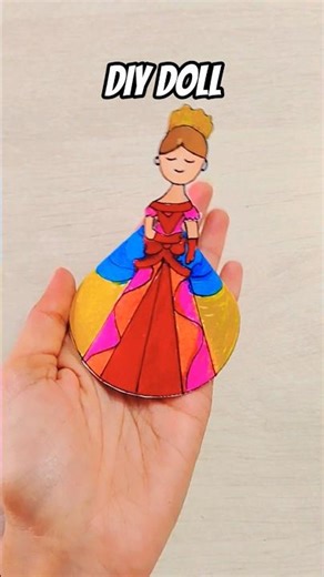 DIY Paper Cute Doll #youtubeshorts #diy #papercraft #song