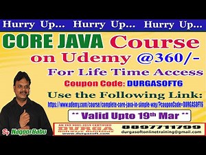 CORE JAVA Course on Udemy @360/-