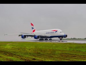 British Airways' A380 Touches Down At Accra's Kotoka Int. Airport