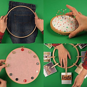 373K views · 157 shares | Creative Ideas With Embroidery Hoops | DIY & Crafts | Facebook