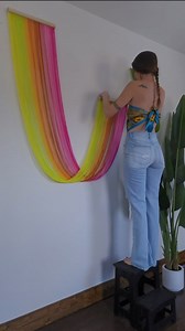 187K views · 8.2K reactions | Northern Lights who? This stunning neon Swooped Ombré Wall Hanging is giving me lifee 懶✨️ The client was wanting a wall hanging to compliment another art piece in her home office, and asked if I could do this 2-piece design in a neon color palette to match. I absolutely love how it came together and I'm so excited to see it in its designed space! Thanks so much for your commission, Ellen  | Millie’s | Facebook