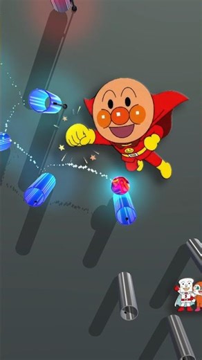 anpanman's march - Music Marble #satisfying #marblasmr