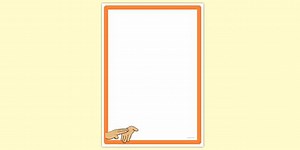 Simple Blank Sign Language Page Border