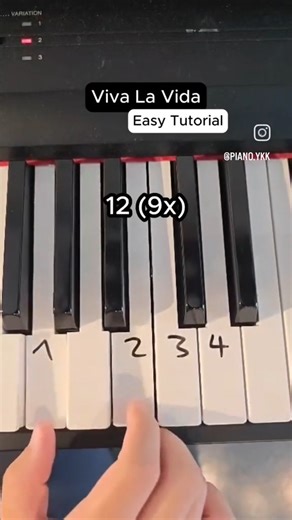 Pianotutorials | Pianocovers on Instagram: "Viva La Vida Piano Tutorial #piano #pianotutorial #vivalavida #coldplay"