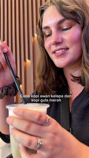 (trying iced coconut cloud coffee & iced brown sugar coffee)