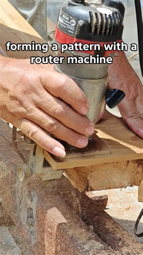 1.4K views · 34 reactions | forming a pattern with a router machine #woodworking | Idn Woodworking Ideas | Facebook