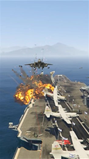 New Irani F15 Fighter Jets & War Helicopters Attack on Israeli Army Base & Supply Convoy - GTA 5
