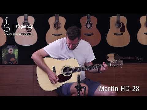 Martin HD-28 acoustic guitar demo in Stageshop