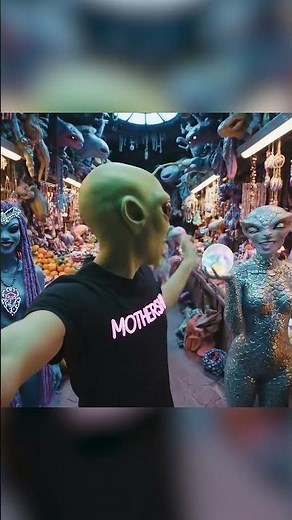 👽 POV: Walking Through the Bazaar With Alien Beauties 💫✨