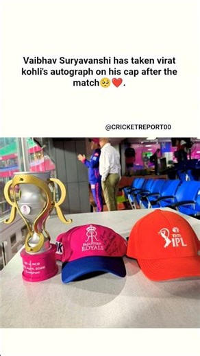 Vaibhav Suryavanshi Gets Virat Dream MomentKohli's Autograph❤ Dream Moment #shortsfeed