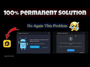 ldplayer sorry the player encountered an error || LD player not opening problem solution #SMPCEXE