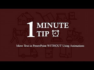 How to Move Text in PowerPoint WITHOUT Using Animations