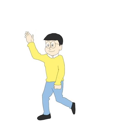 Doraemon Walk cycle