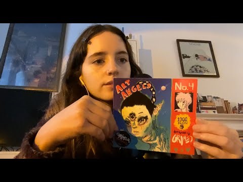 ASMR my cd collection (close whispers & tapping)