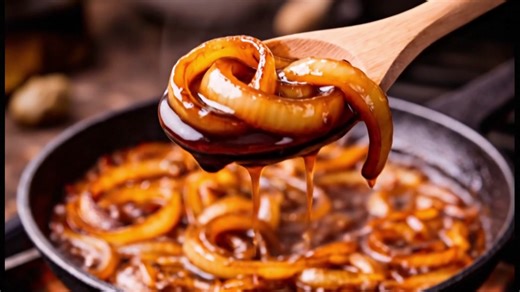 Oignons confits à la sauce soja et au miel Description professionnelle : Profondément savoureux et brillamment caramélisés, ces oignons confits révèlent une intensité aromatique remarquable. Leur cuisson lente permet de développer une texture fondante, presque soyeuse, tandis que l’alliance de la sauce soja et du miel crée un équilibre subtil entre salinité et douceur. Cette préparation élégante enrichit aussi bien des viandes grillées que des plats végétariens, apportant une touche gastronomiqu