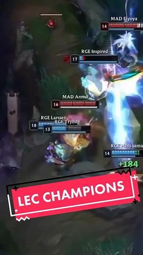 MAD vs RGE Last Teamfight in LEC Championship