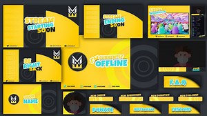 FREE! FALL GUYS Twitch Stream Package Overlay | Full Stream Pa...