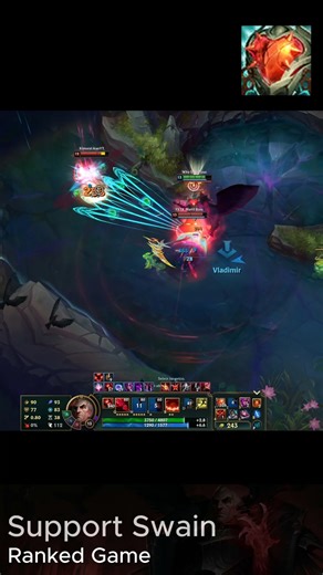 HP 4,800 ?????? tank swain #swain #leagueoflegends