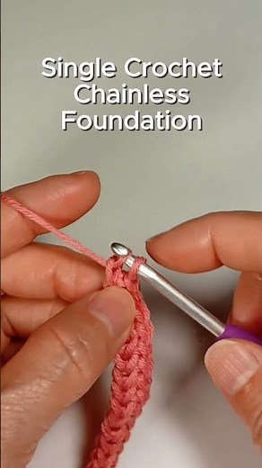 Single Crochet Chainless Foundation – Beginner Visual Demo