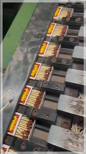 The process of making matches from wood - machine tools make the work easier and lighter