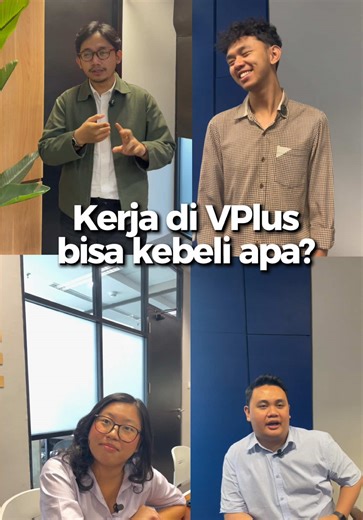 Seneng deh rasanya begitu tu berkat kerja di VPlus, mereka jadi bisa beli banyak hal dan mewujudkan apa yang mereka inginkan..So Proud!🥺 #VPlus #kantor #employee #financial #career