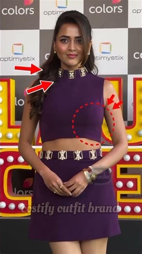 Deep Purple में Power Show! 💜लुक देख सब रह गए हैरान 😳#tejasswiprakash #short #viral