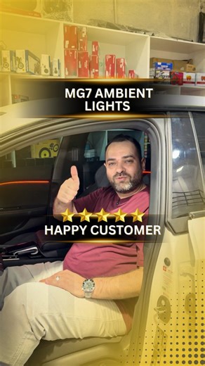 Car Mods™️ on Instagram: "Another Happy Customer at Carmods Dubai! 🌈✨ We upgraded this stunning MG7 with our Premium Ambient Lighting package — transforming the entire cabin into a luxury, mood-enhancing experience. From smooth multi-color transitions to perfectly hidden installation, every detail was crafted to elevate the drive. Our customer Islam is beyond happy with the results and is now recommending Carmods to everyone in Dubai! 🙌🚘 Nothing makes us prouder than satisfied clients who fee