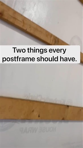 Two things every post frame needs!