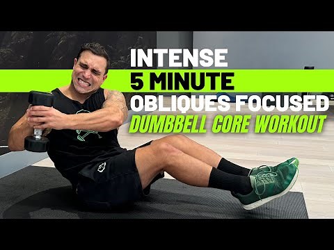 Intense 5 Minute Obliques Focused Dumbbell Core Workout