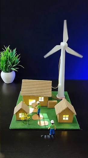 Amazing Wind Mill Working Model | Free Science Project for Students | DIY Wind Turbine Experiment