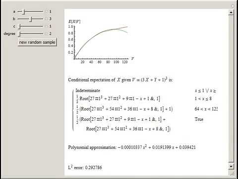 Estimating Conditional Expectations with Monte Carlo Simulation and Least Squares Regression