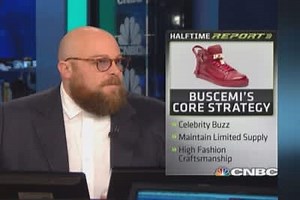 Bieber boost for luxury Buscemi shoes
