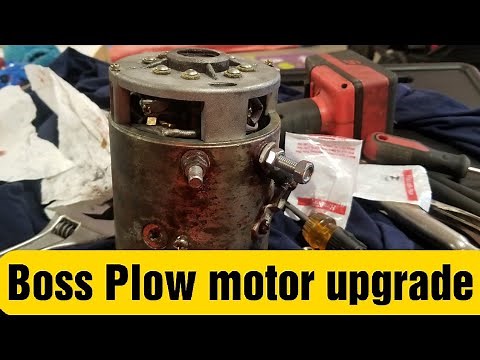 BOSS PLOW MOTOR FIX AT HOME WILL IT WORK? #plowingsnow #plow #youtube #2022