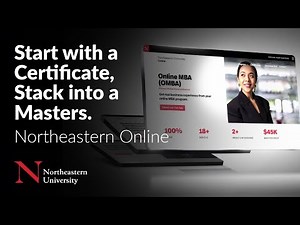 Start with a certificate, stack into a master's degree with Northeastern Online.