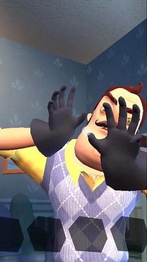 Hello Neighbor Act 1 Jumpscare 4 times #helloneighbor #shorts