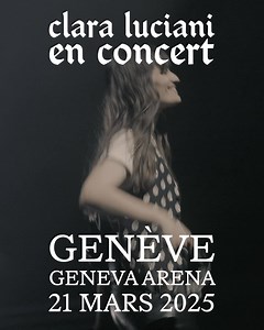 C’est officiel, la tournée a commencé. Hâte de vous retrouver à Genève ce 21 mars pour la danse, la sueur et les larmes. 🌹 | Clara Luciani